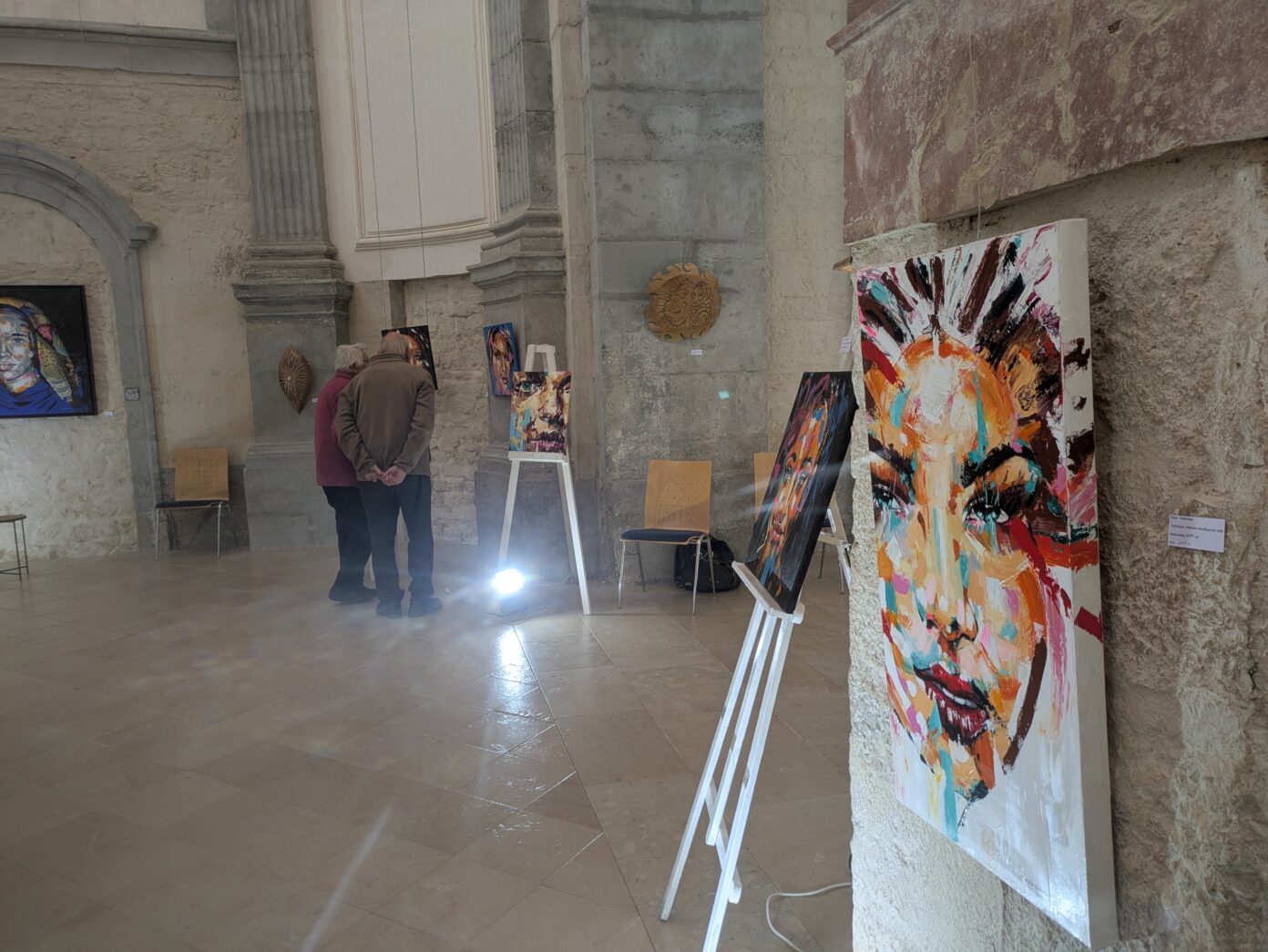 Exposition de peintres amateurs Journées Européennes du Patrimoine Place de l&rsquo;Abbaye Baume-les-Dames