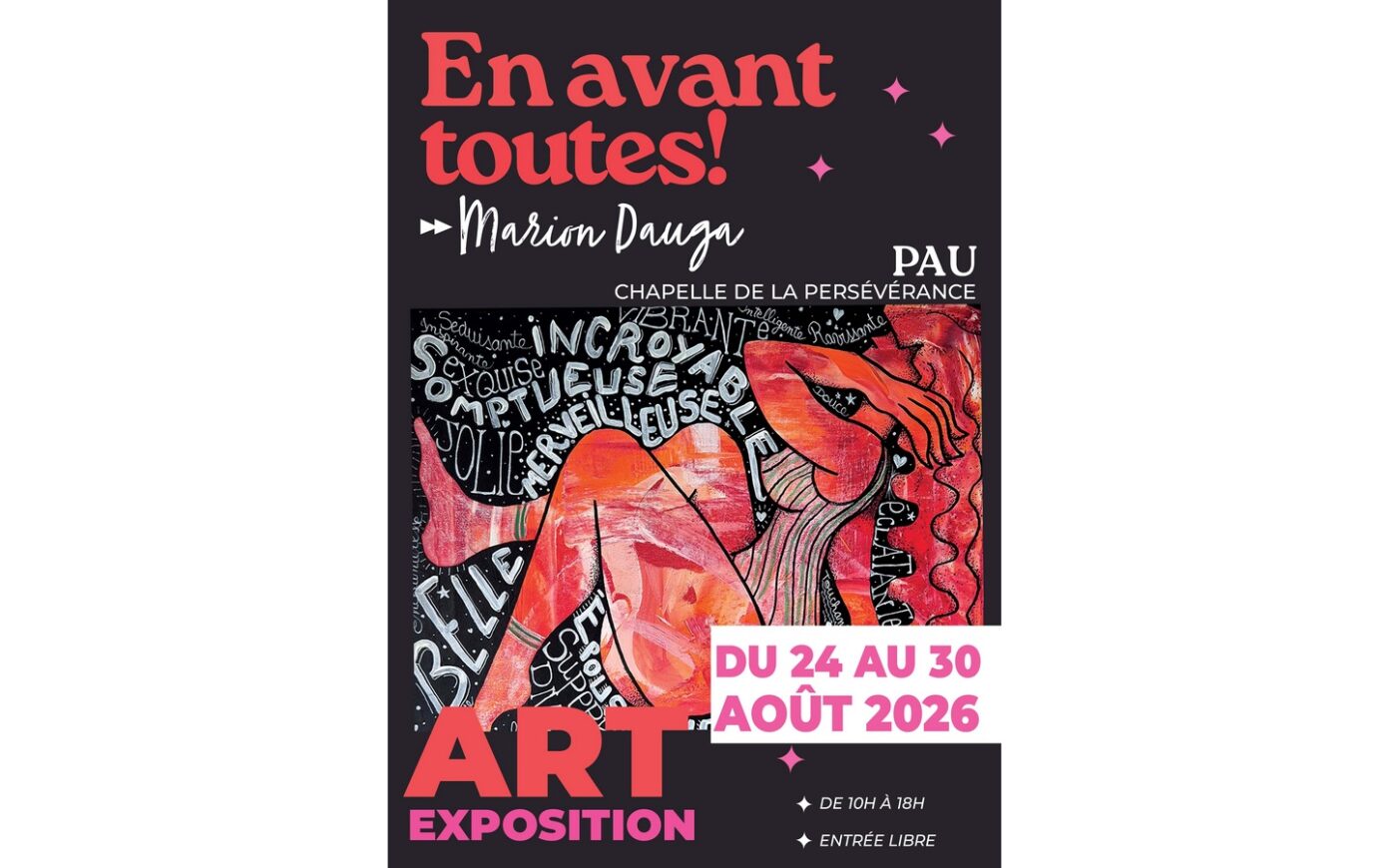 Exposition de peinture En avant toutes! Chapelle de le Persévérance Pau