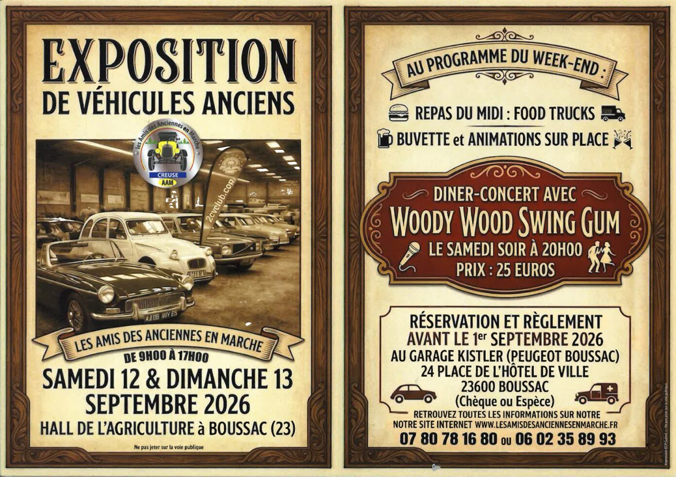 Exposition de véhicules anciens Boussac