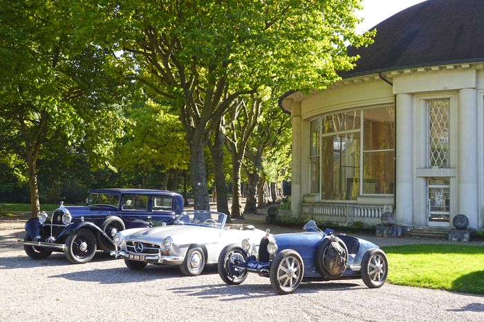 Exposition de voitures anciennes, Parc thermal, Vittel