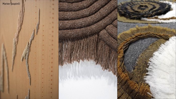 Exposition « Fibres croisées » – Aurélie Wozniak, Florence Wuillai et Véronique Van Brabandt, Espace culturel Le Triskell – Ploeren, Ploeren