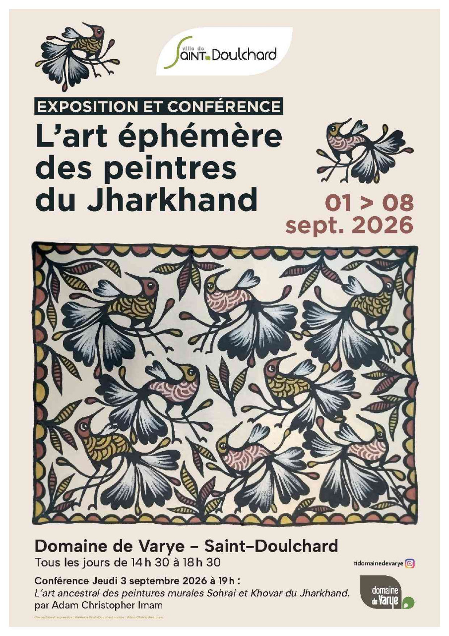 Exposition L’art éphémère des peintres du Jharkhand Saint-Doulchard