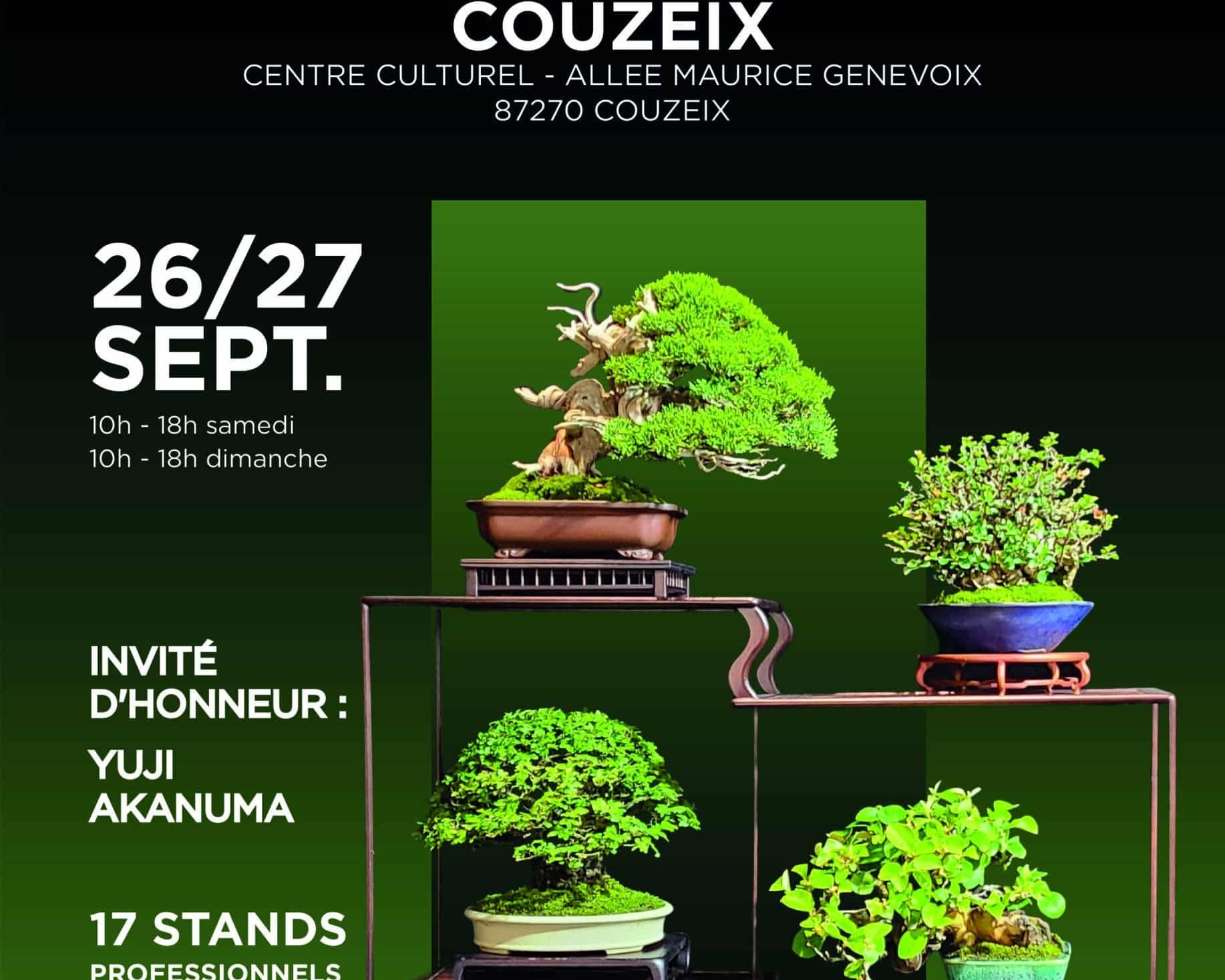 Exposition nationale de bonsaï Couzeix accueille un rendez-vous d’exception 87270 Allée Maurice Genevoix Couzeix 2026-09-26