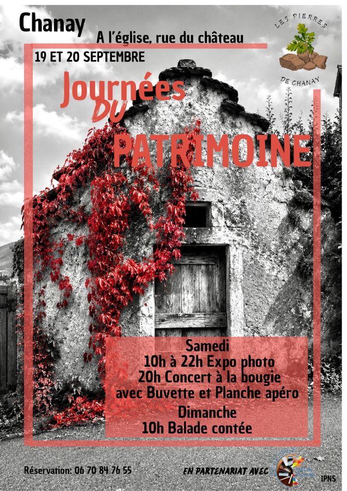 Exposition photo, Église, Chanay