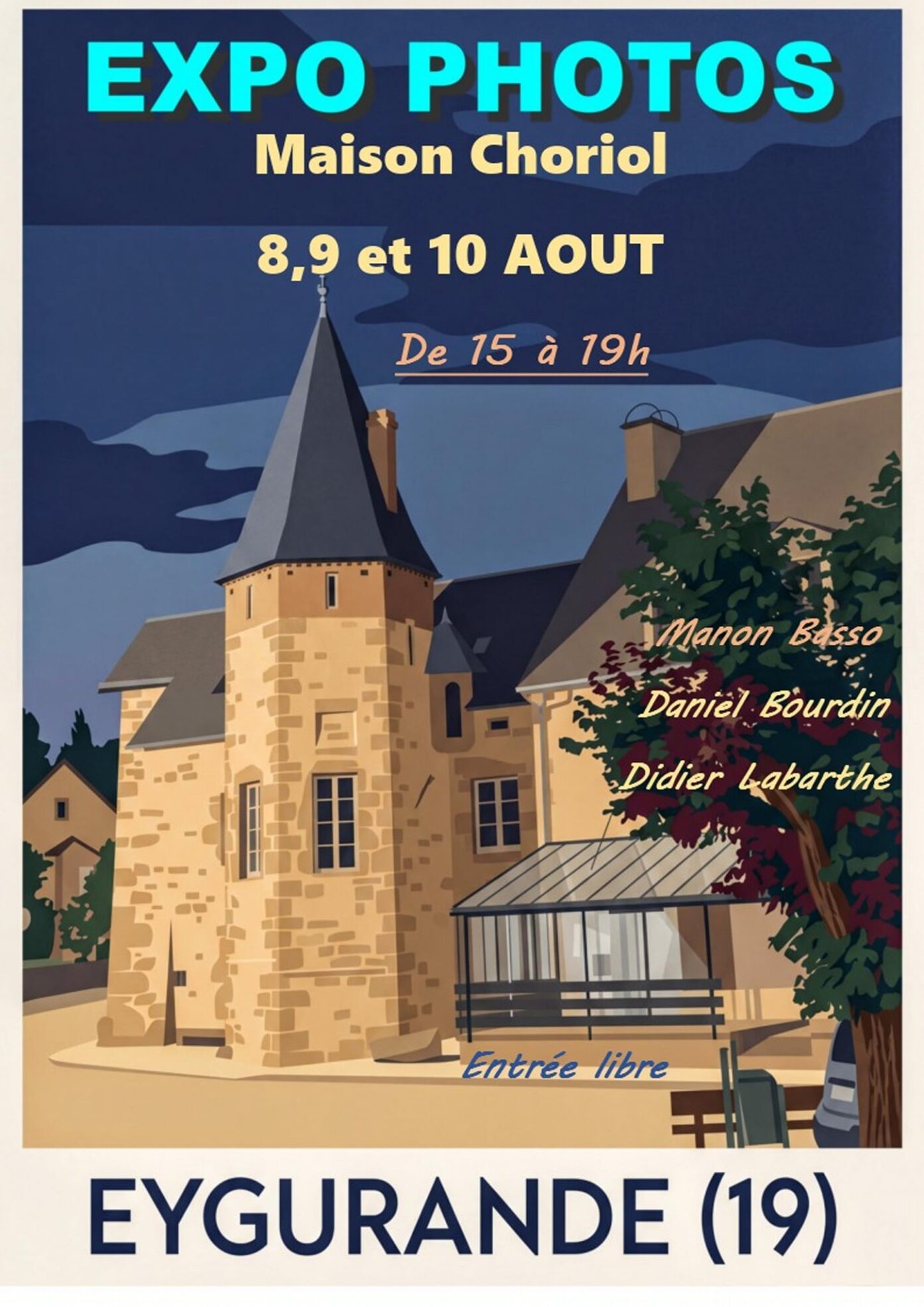 Exposition photos à la maison Choriol Eygurande