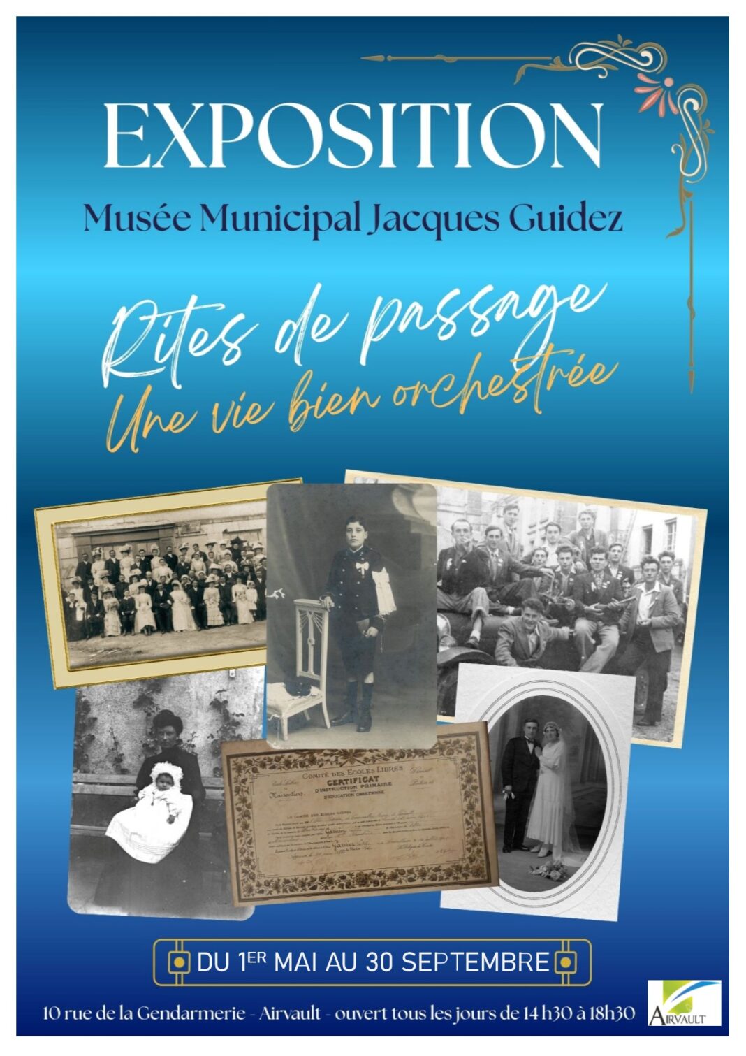 Exposition Rîtes de passage, une vie bien orchestrée Musée Municipal Jacques Guidez Airvault