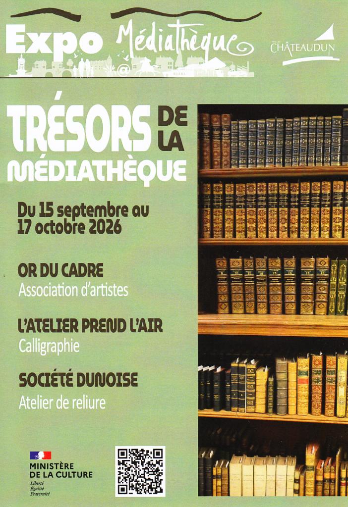 Exposition Trésors de la Médiathèque Châteaudun
