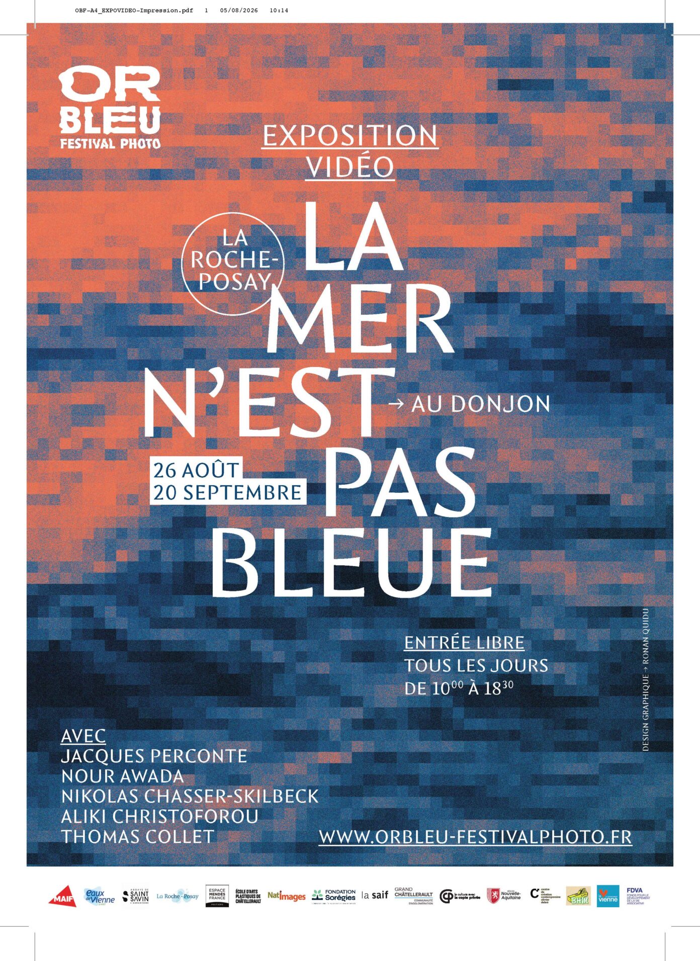 Exposition vidéo La mer n’est pas bleue Donjon La Roche-Posay