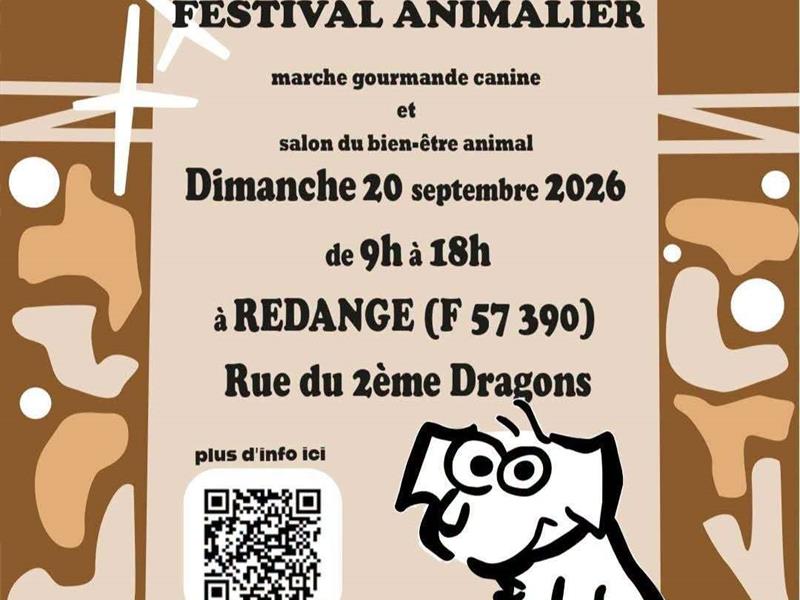 Festival animalier salon du bien-être animal rue du 2ème dragon Rédange 2026-09-20