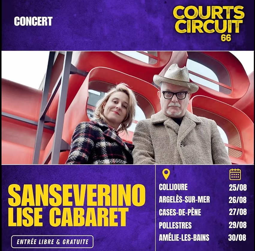 FESTIVAL COURTS-CIRCUIT 66 ET CONCERT DE SAN SEVERINO ET LISA CABARET  Cases-de-Pène
