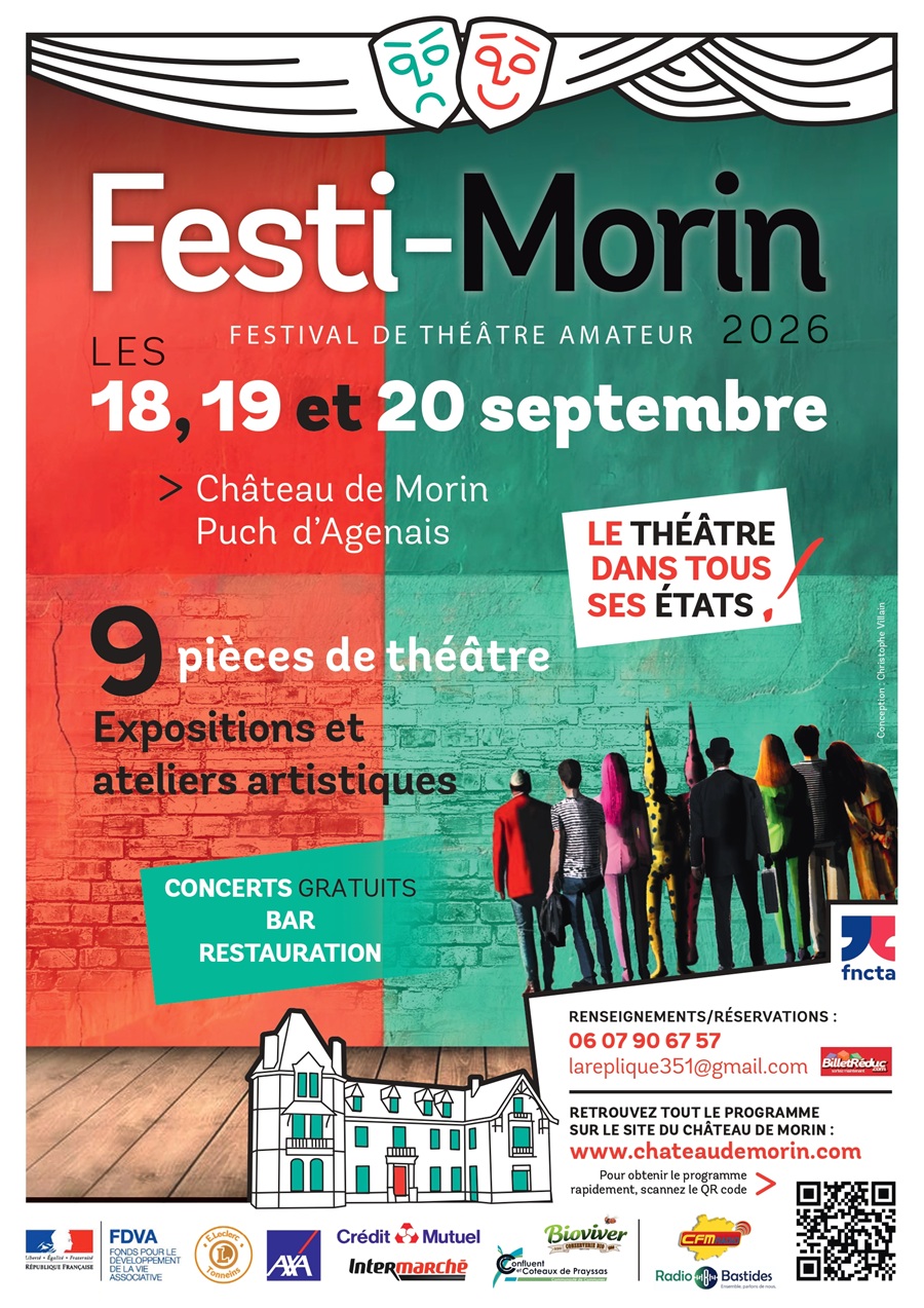 Festival de théâtre amateur FESTI-MORIN Château de Morin Puch-d’Agenais