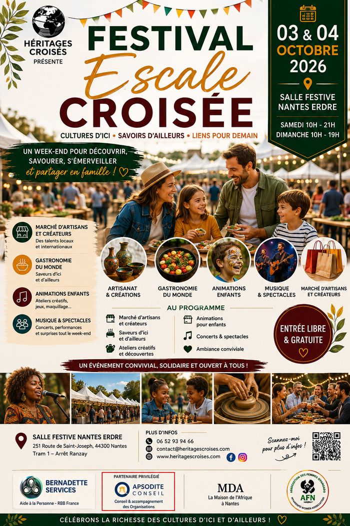 ?Festival Escale Croisée Salle festive Nantes Erdre Nantes