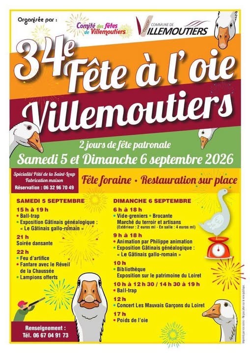 Fête à l&rsquo;oie  Villemoutiers