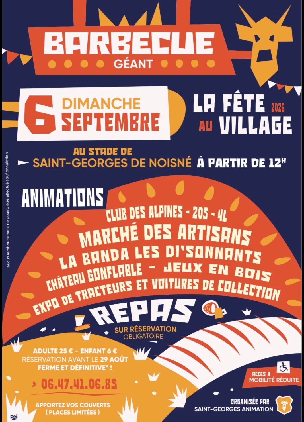 Fête au village Barbecue géant Saint-Georges-de-Noisné