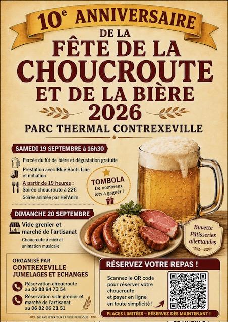 Fête de la Choucroute & de la Bière, Vide-Grenier et Marché de l’artisanat Contrexéville