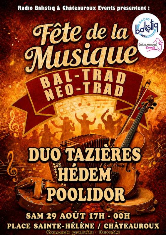Fête de la Musique Bal Trad & Néo-Trad Châteauroux
