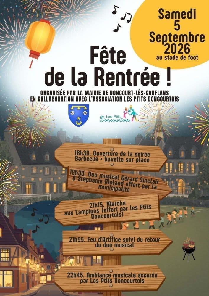 Fête de la rentrée rue marcel pagnol Doncourt-lès-Conflans