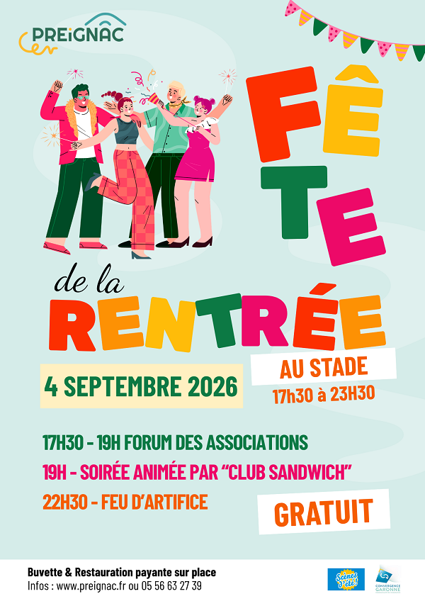 Fête de la rentrée  Preignac