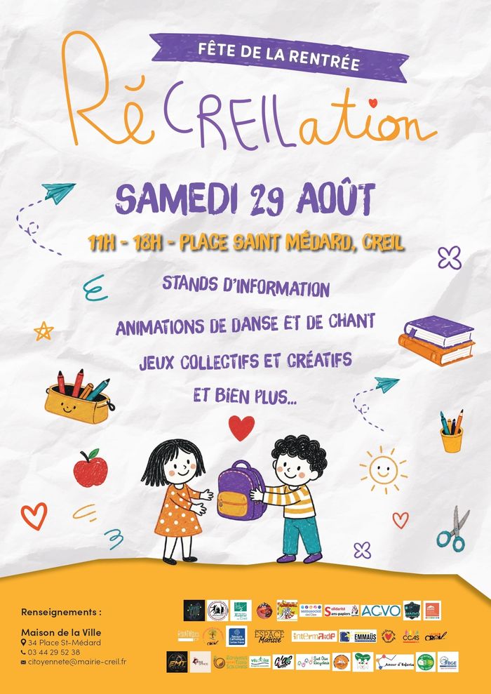 Fête de la rentrée « RéCreilAction » à Creil, Place Saint Médard, Creil, Thouars