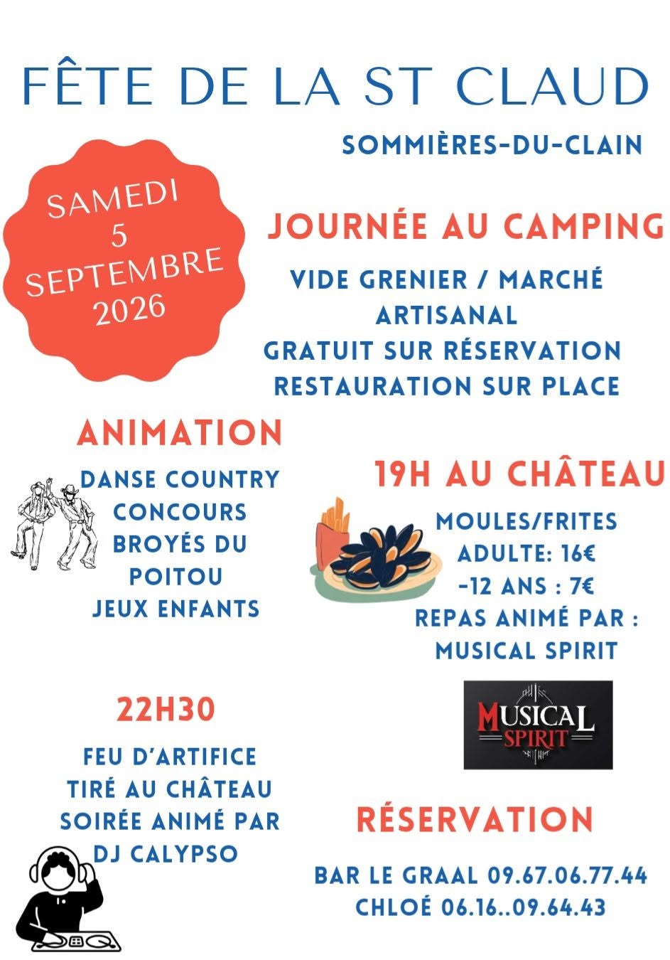 Fête de la Saint Claud  Sommières-du-Clain