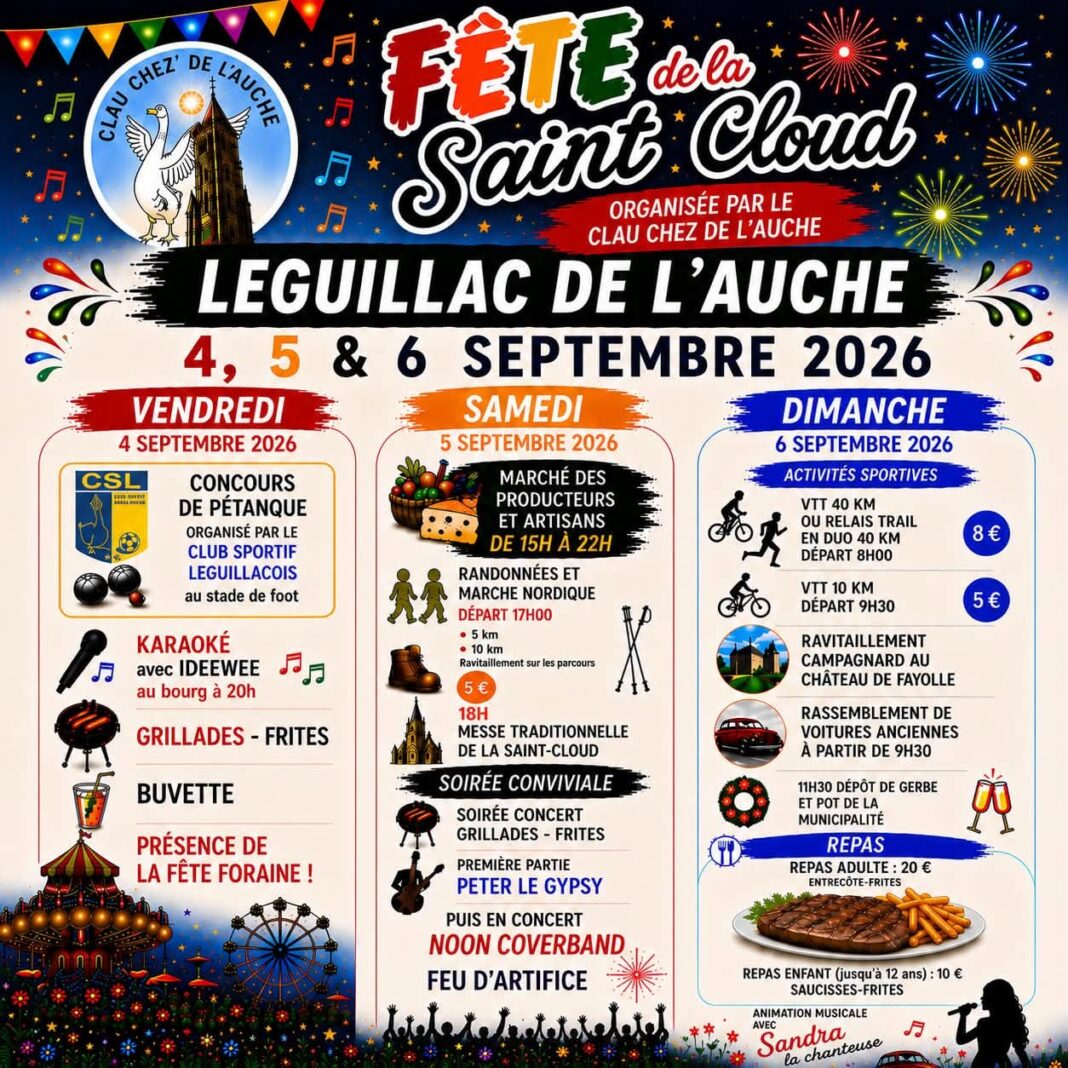 Fête de la St Cloud  Léguillac-de-l&rsquo;Auche
