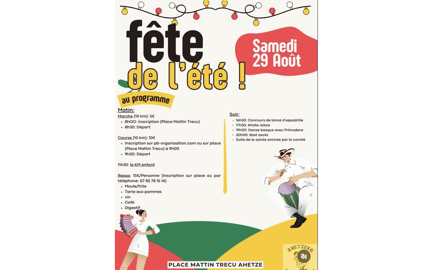 Fête de l&rsquo;Eté  Ahetze