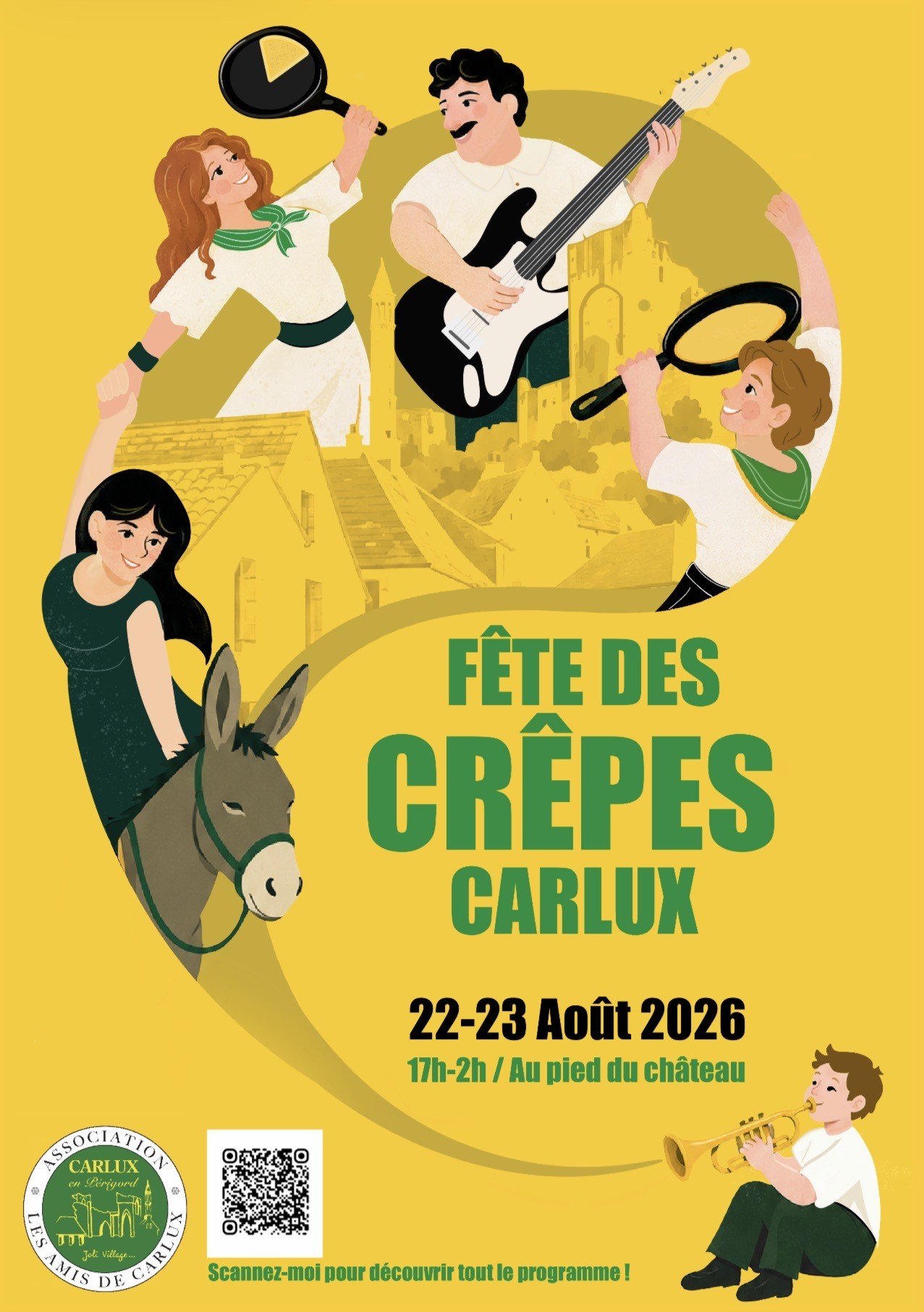 Fête des crêpes de Carlux Au pied du château Carlux 2026-08-22