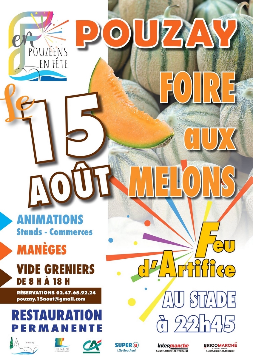 Fête du 15 août Foire aux melons Pouzay
