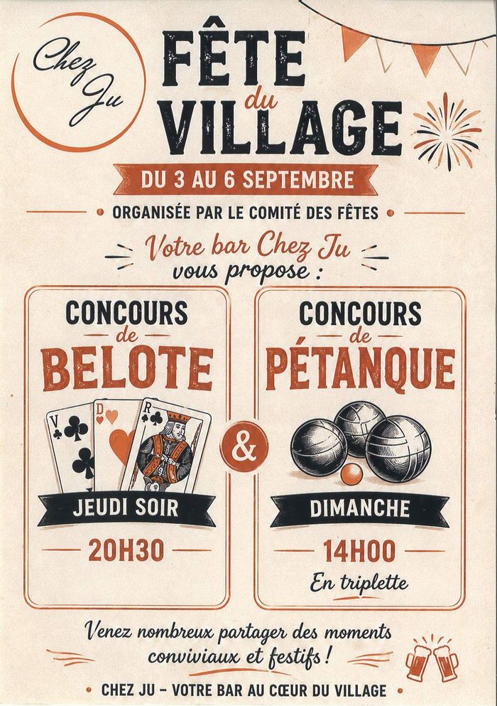 Fête du village Cintegabelle, Bar Chez Ju, Cintegabelle