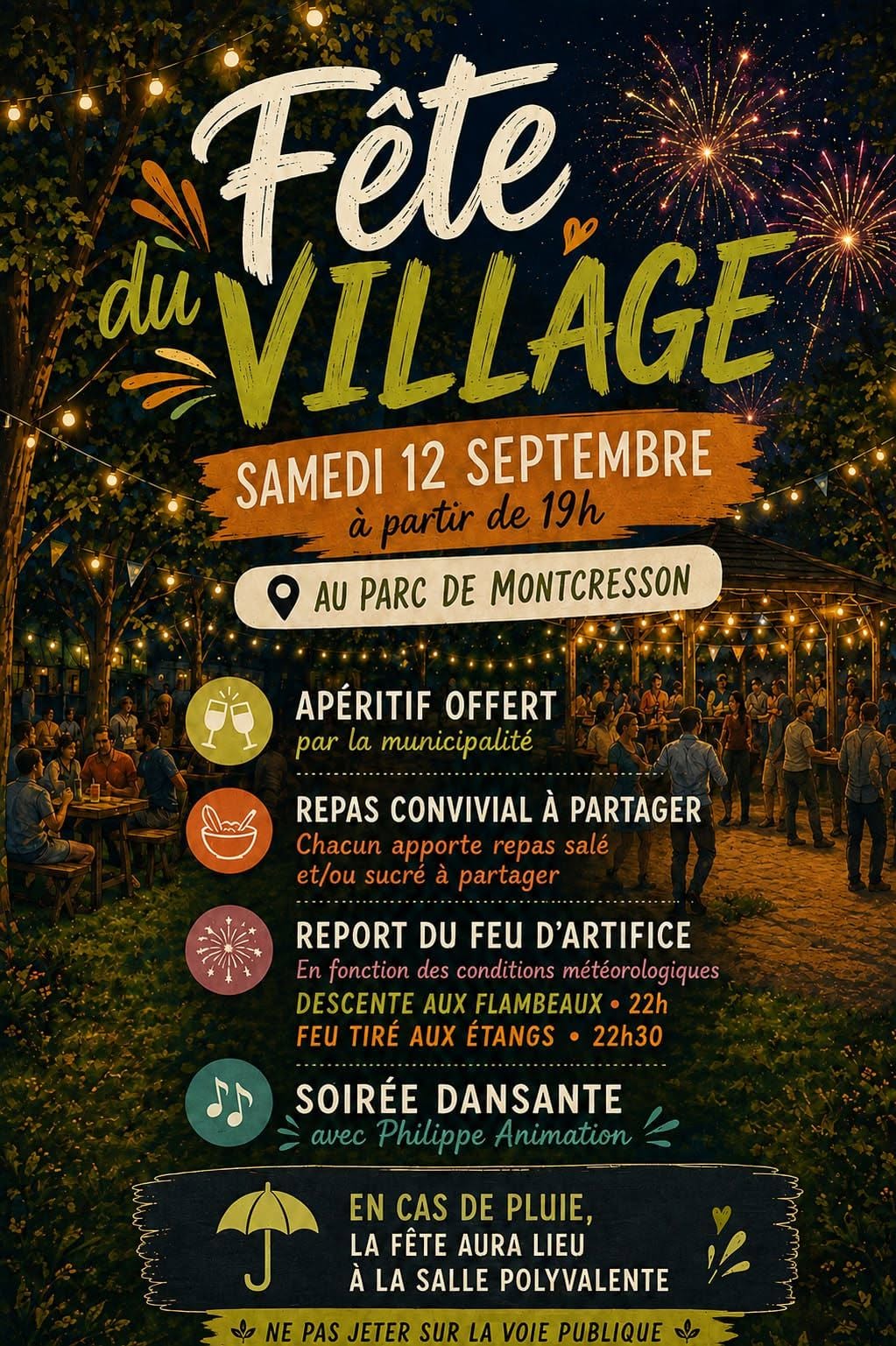 Fête du village Montcresson