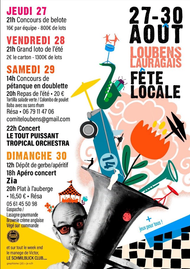 FÊTE LOCALE À LOUBENS LAURAGAIS  Loubens-Lauragais