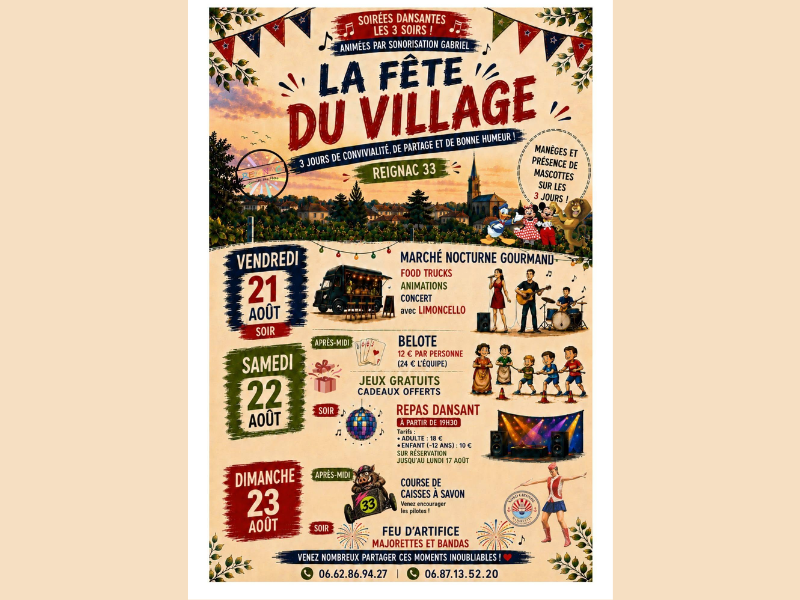 Fête locale de Reignac Reignac