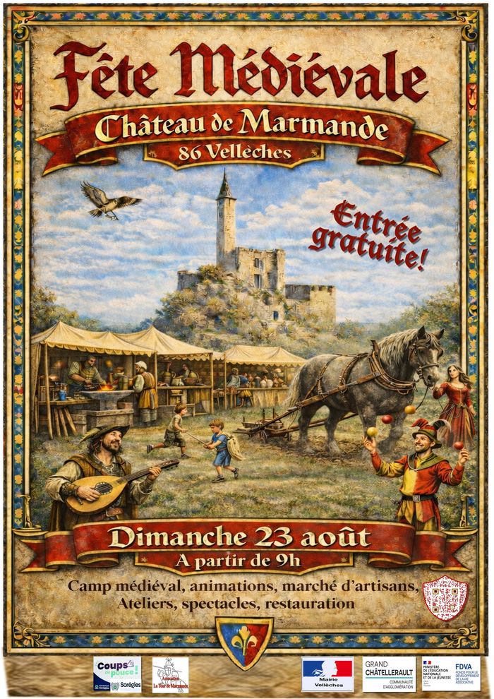 Fête médiévale Marmande Ligugé