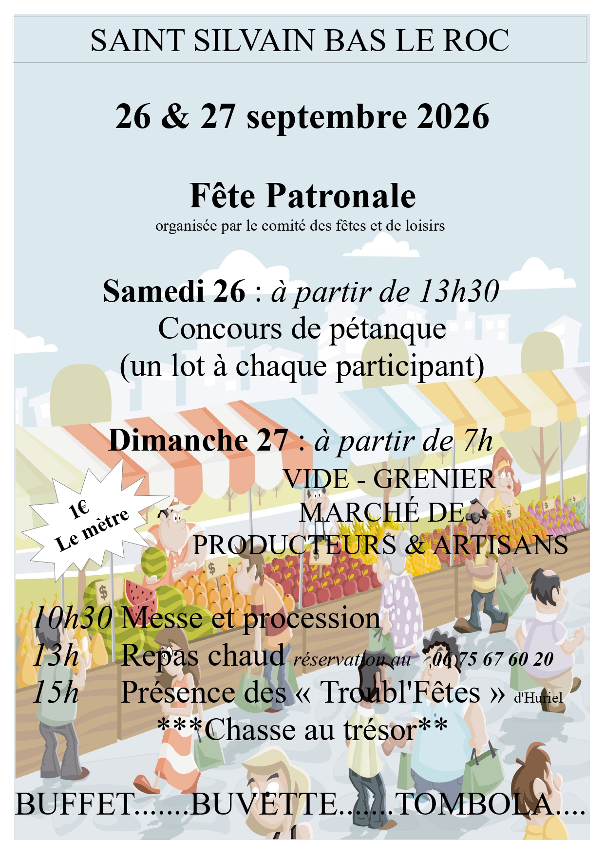 Fête patronale Le Bourg Saint-Silvain-Bas-le-Roc 2026-09-26