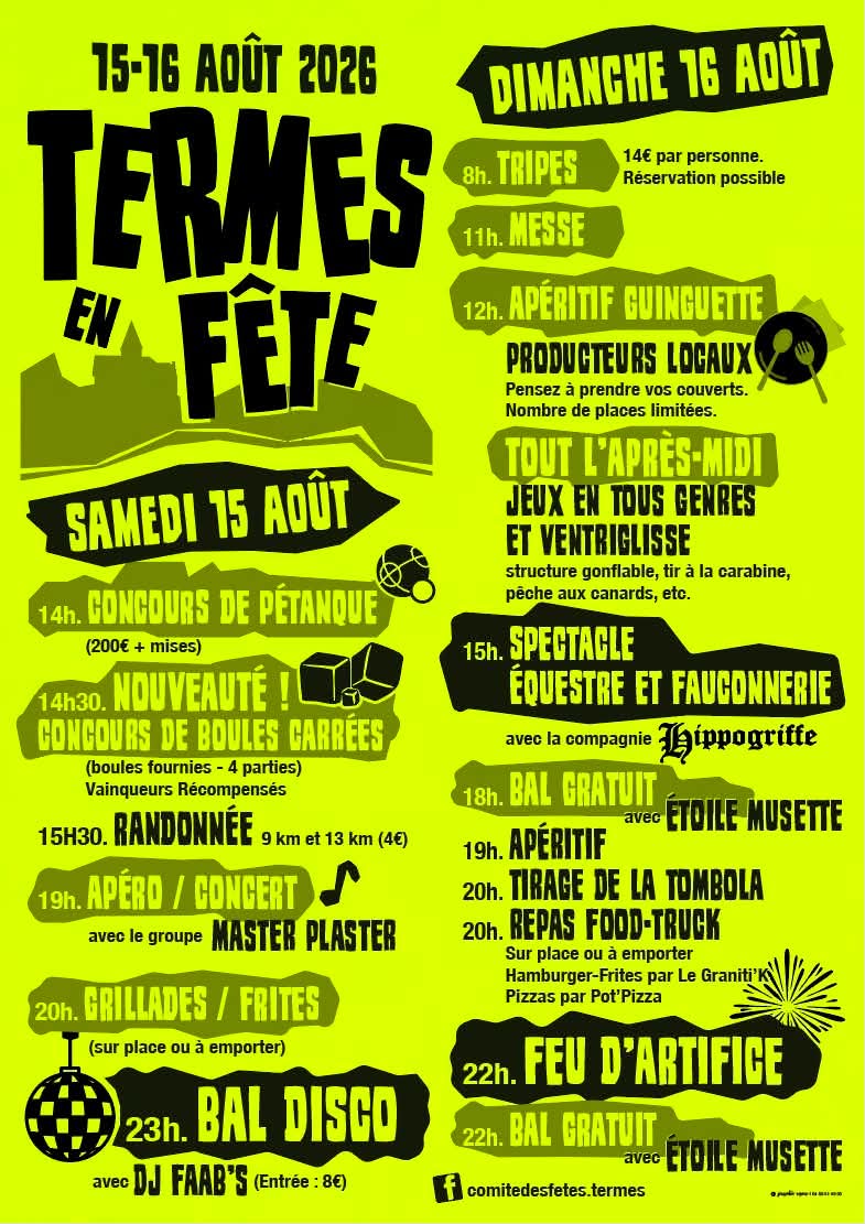 FÊTE VOTIVE TERMES Termes