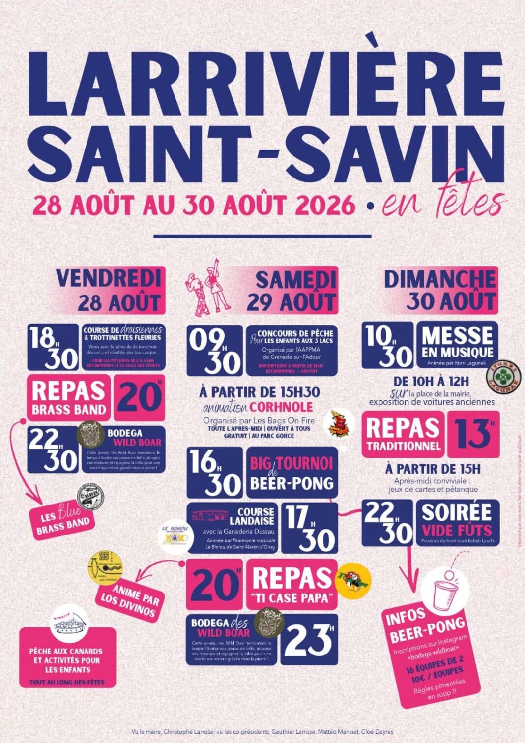 Fêtes de Larrivière-Saint-savin  Larrivière-Saint-Savin