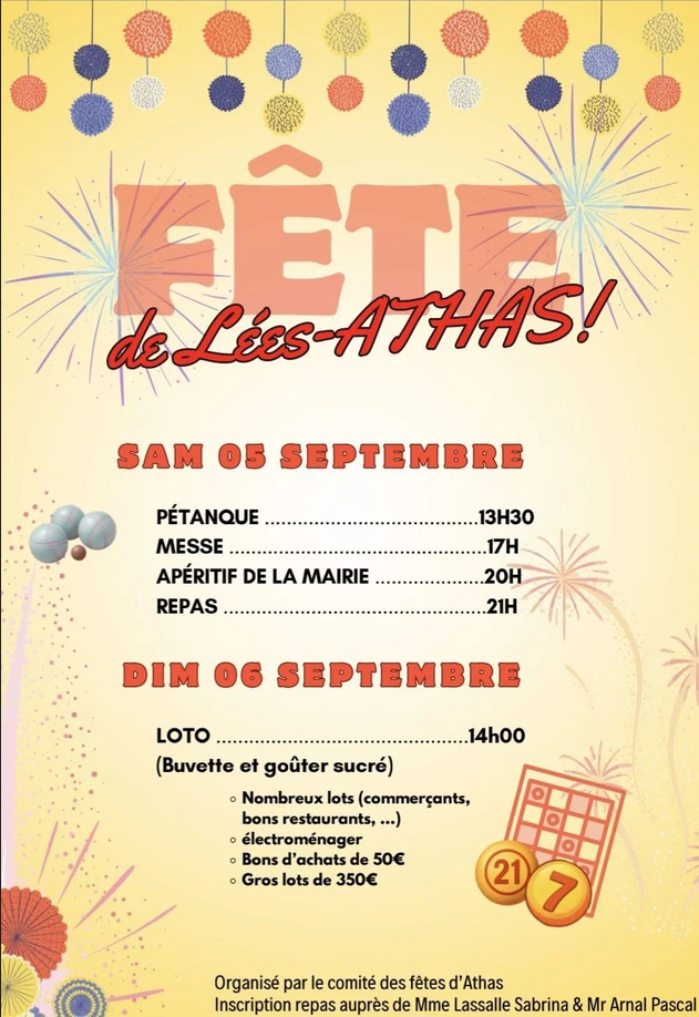 Fêtes de Lees-Athas Fête de la Saint-Félix Lées-Athas