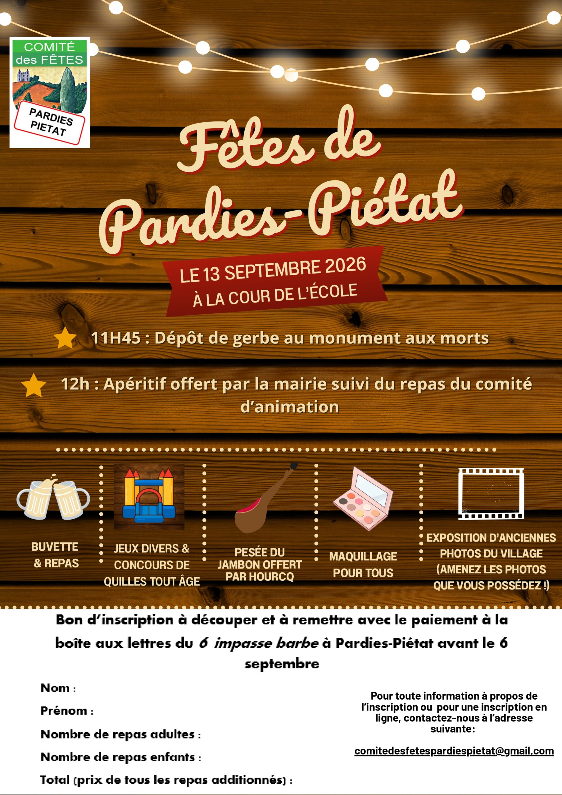 Fêtes de Pardies-Piétat Cour de l'école Pardies-Piétat 2026-09-13