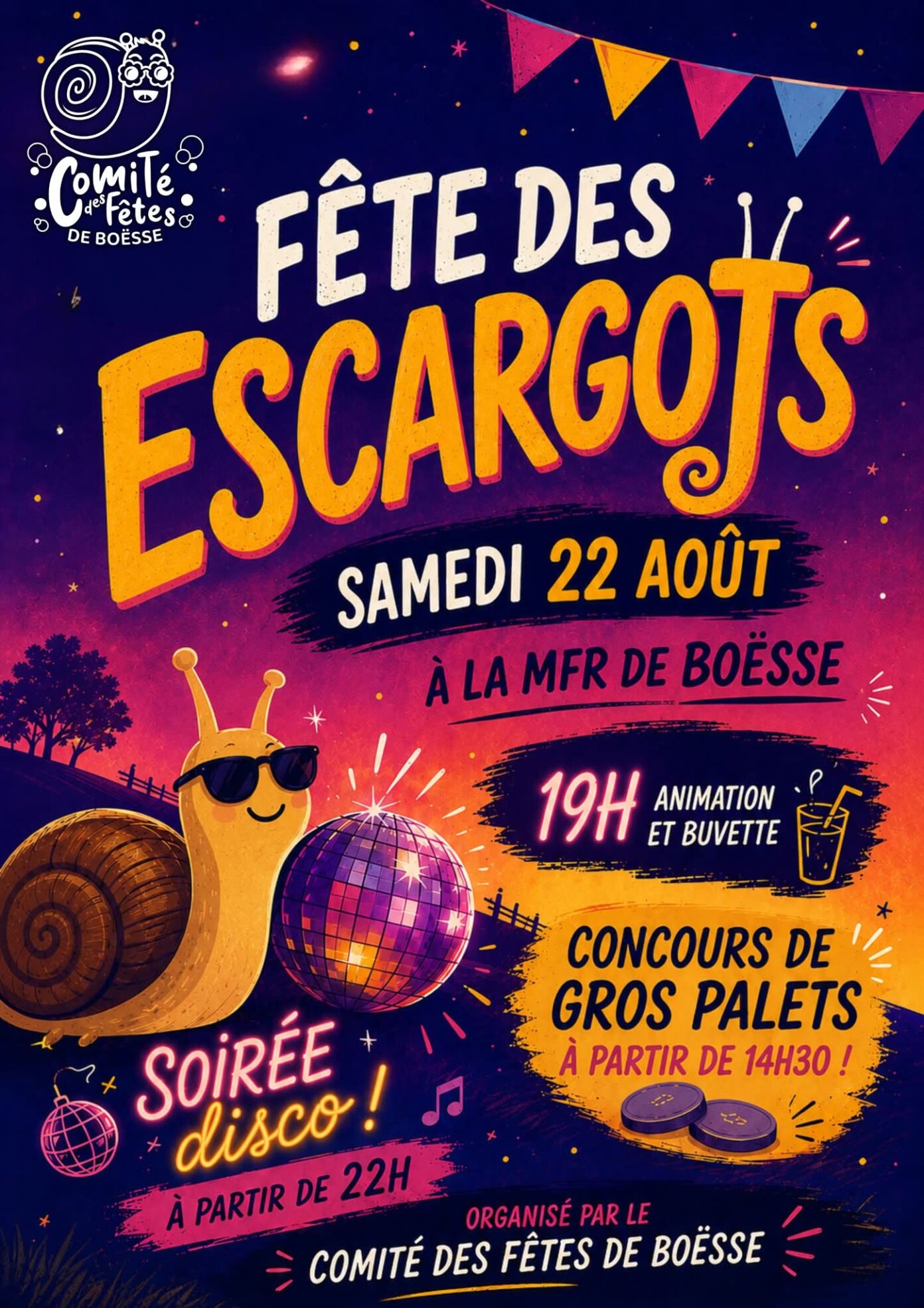 Fêtes des escargots MFR de Boësse Argentonnay