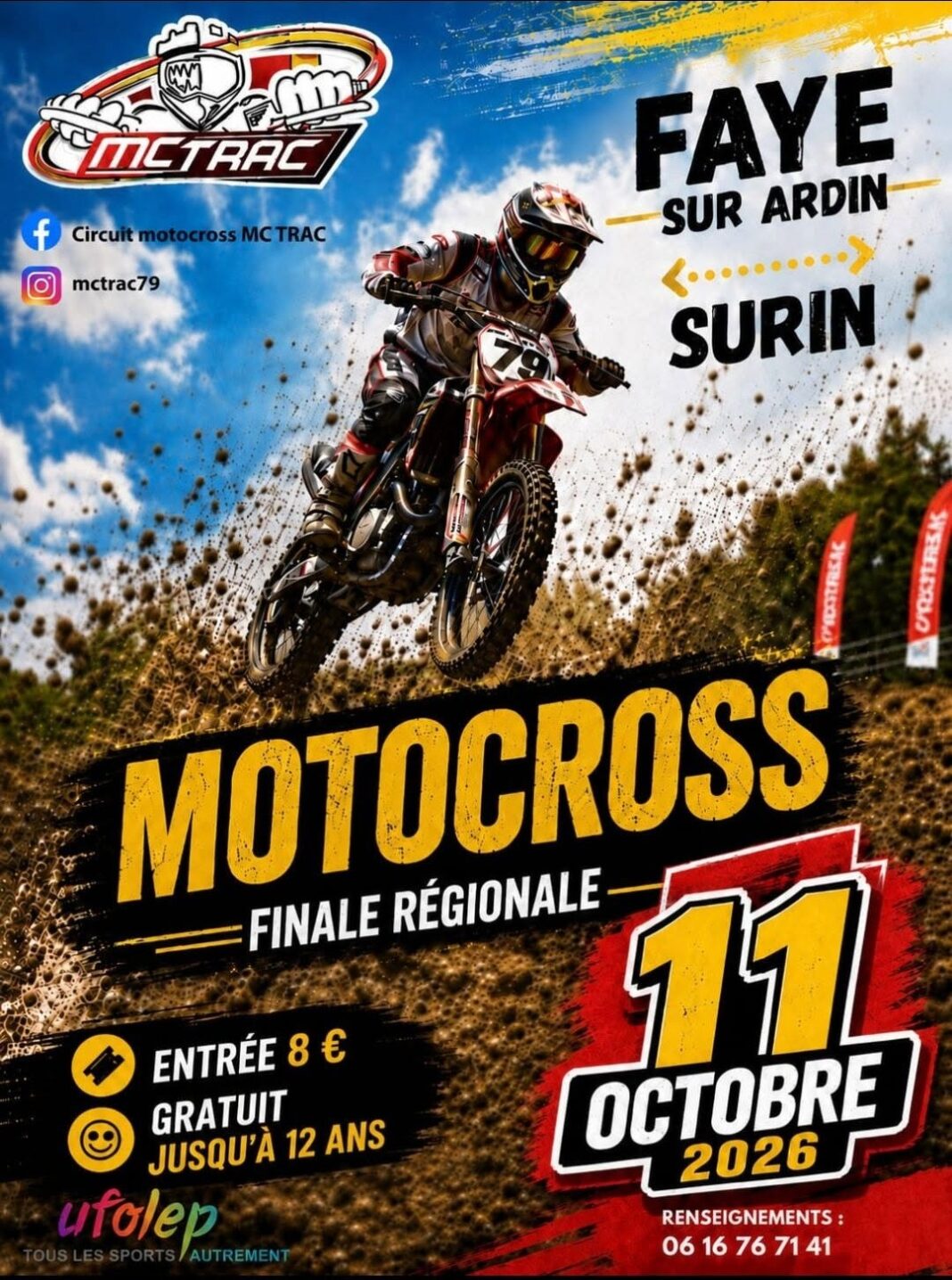 Finale régionale de motocross Faye-sur-Ardin