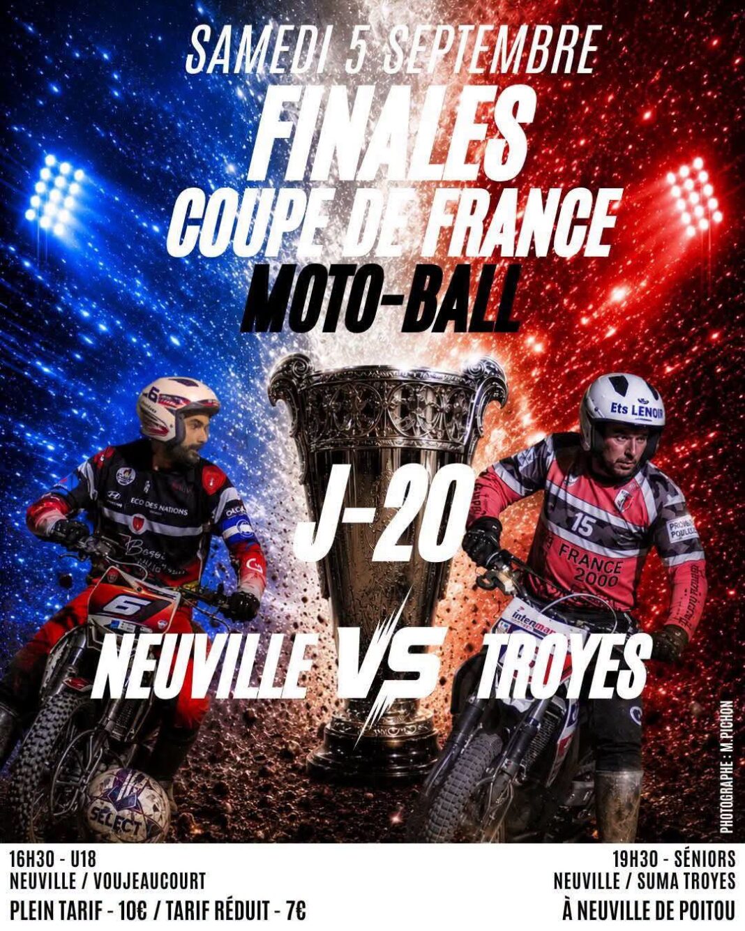 Finales Coupe de France Motoball Neuville VS Troyes Neuville-de-Poitou