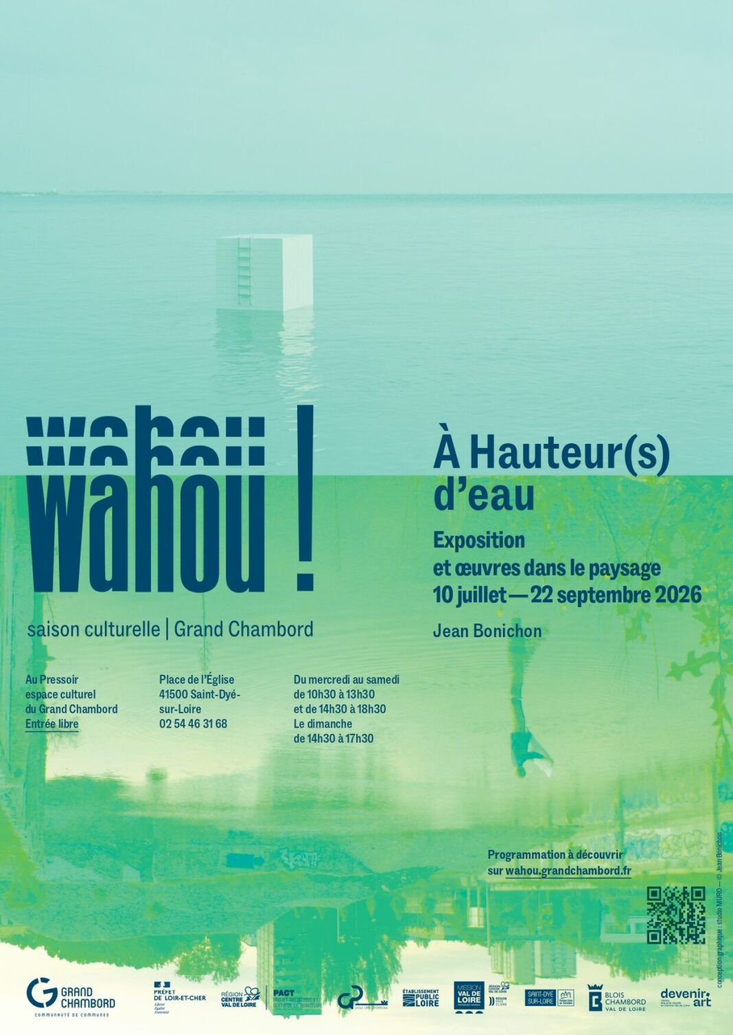Finissage de l&rsquo;exposition À Hauteur(s) d&rsquo;eau de Jean Bonichon  Saint-Dyé-sur-Loire