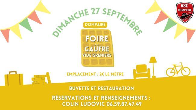 Foire à la gaufre et vide grenier Dompaire