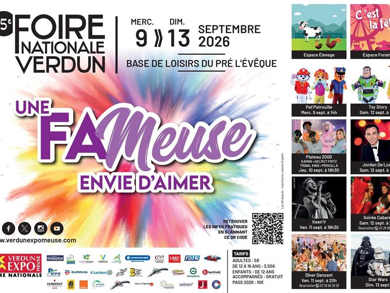 Foire nationale Verdun expo Meuse Verdun