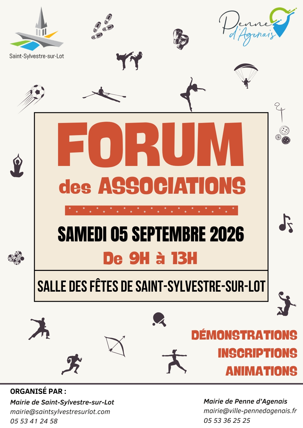 Forum des Associations 2026 Salle des Fêtes Saint-Sylvestre-sur-Lot Saint-Sylvestre-sur-Lot