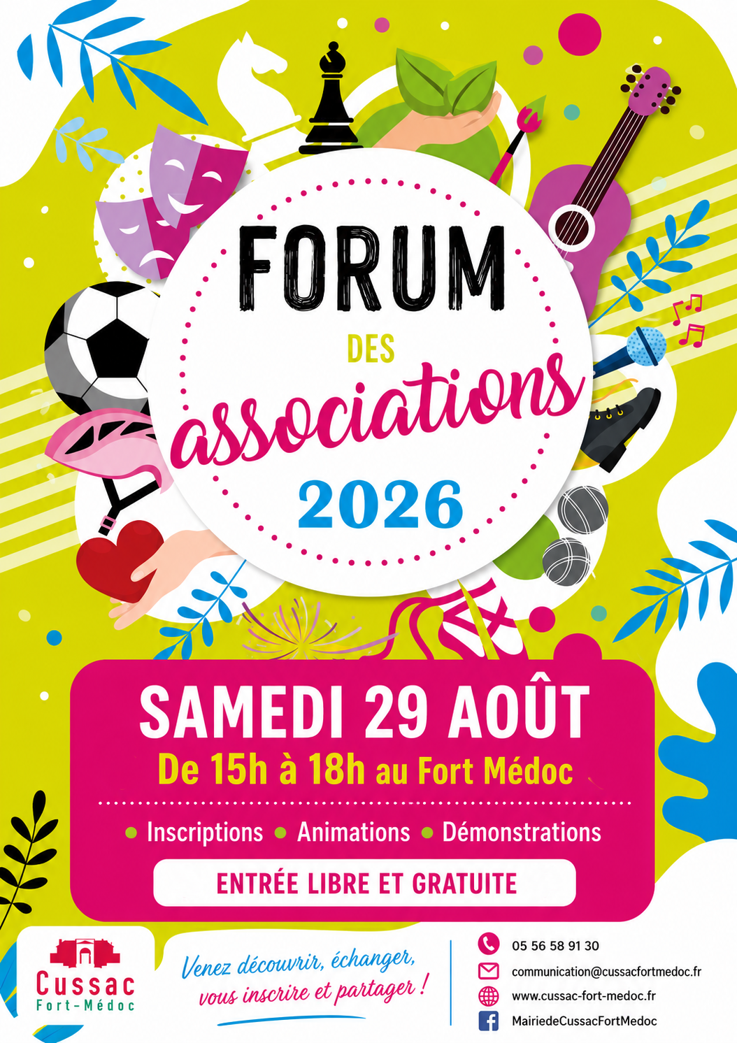 Forum des associations à Cussac-Fort-Médoc  Cussac-Fort-Médoc