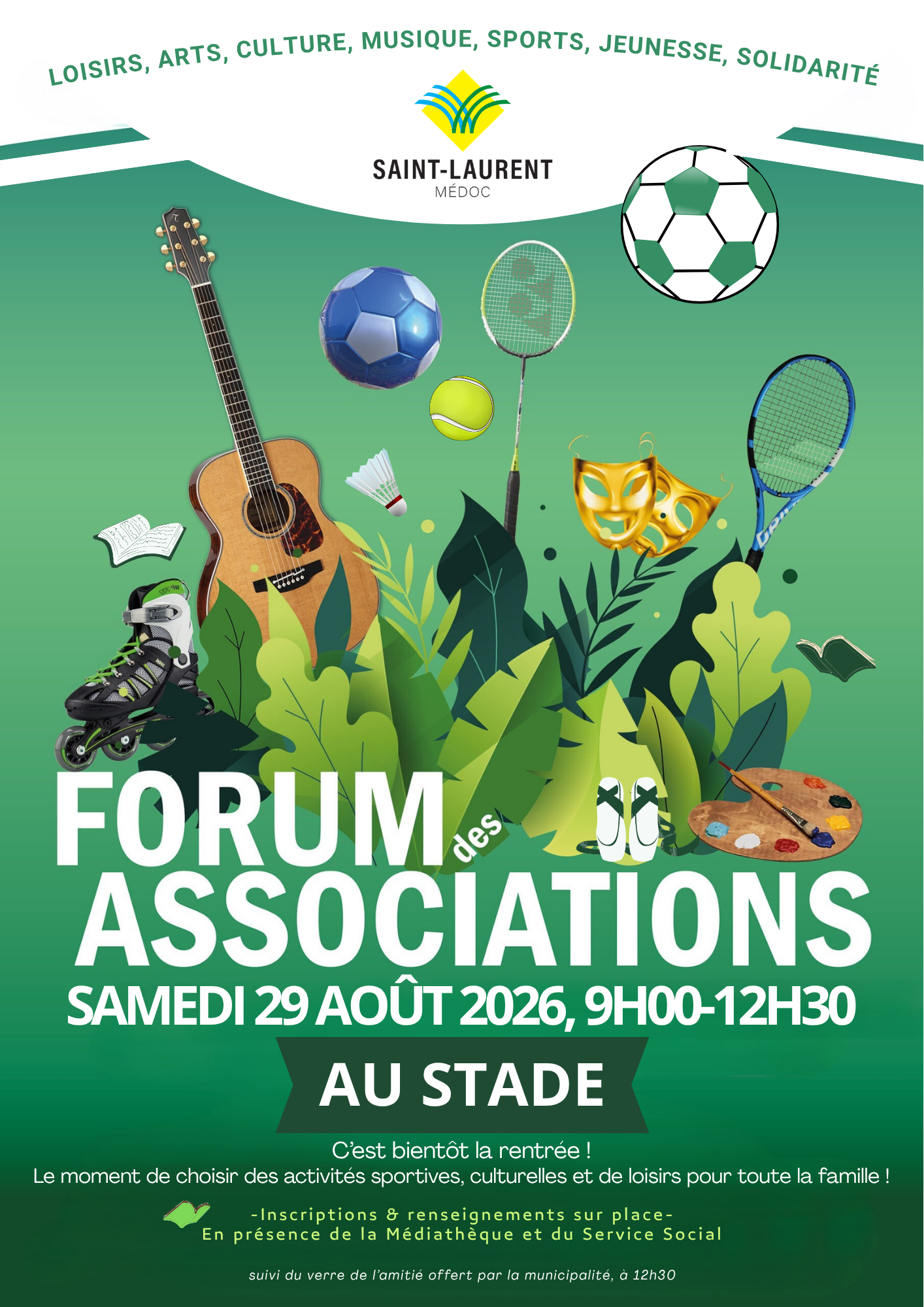 Forum des associations à St-Laurent stade municipal Saint-Laurent-Médoc 2026-08-29