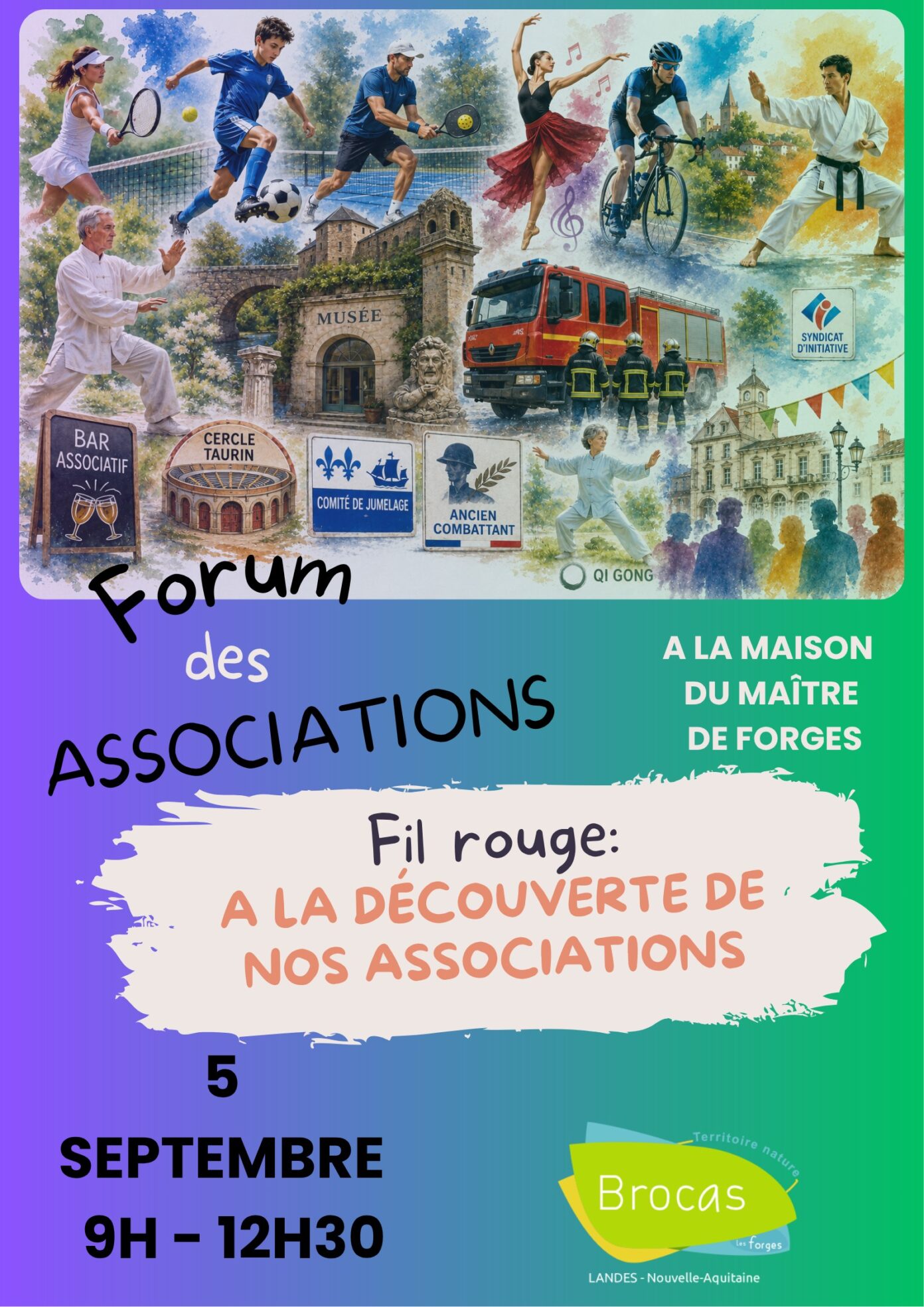 Forum des associations La maison du maître de forges Brocas