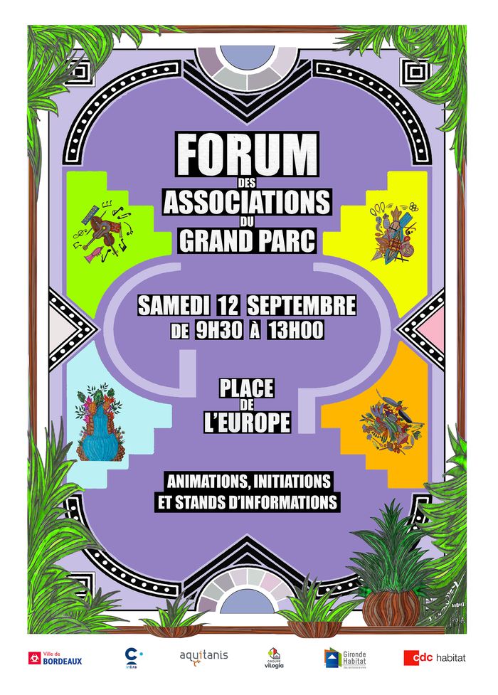 Forum des associations du Grand Parc place de l'Europe Bordeaux
