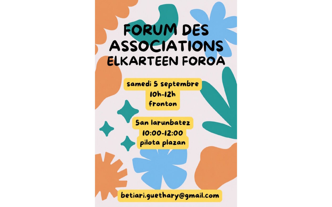 Forum des associations Fronton Guéthary